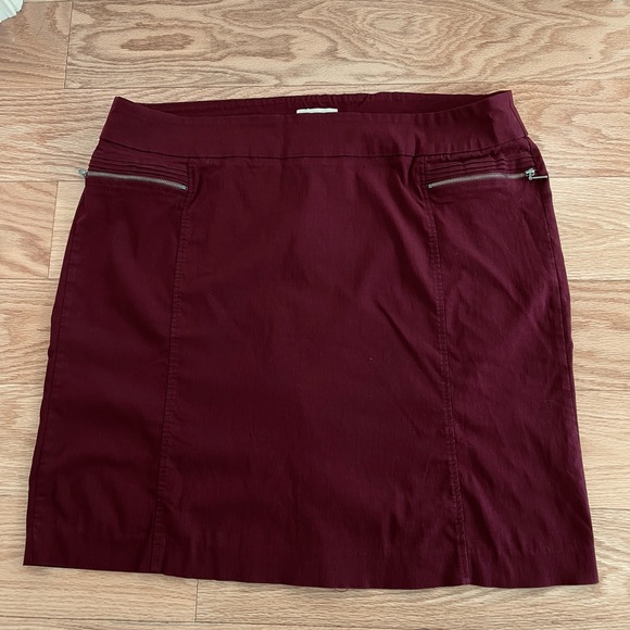 Reitman’s wine stretch skirt Sz 20 - Picture 3 of 5